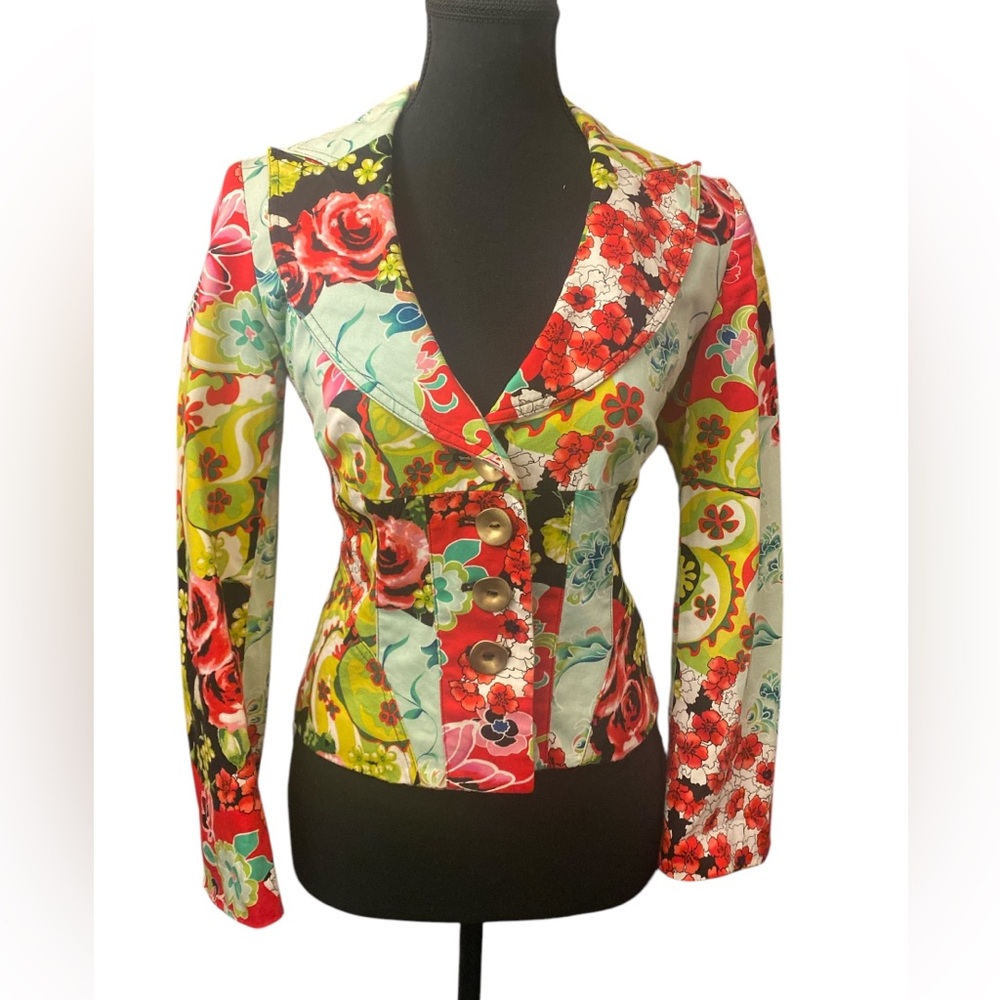 Latina Life Floral Multicolor Women's Jacket 4 GUC